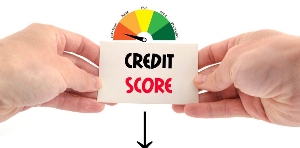 Your credit score has declined